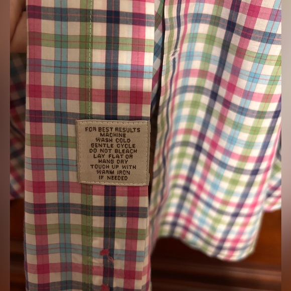 Peter Millar Multi-colored Plaid Button Down Shirt XL - Picture 3 of 4